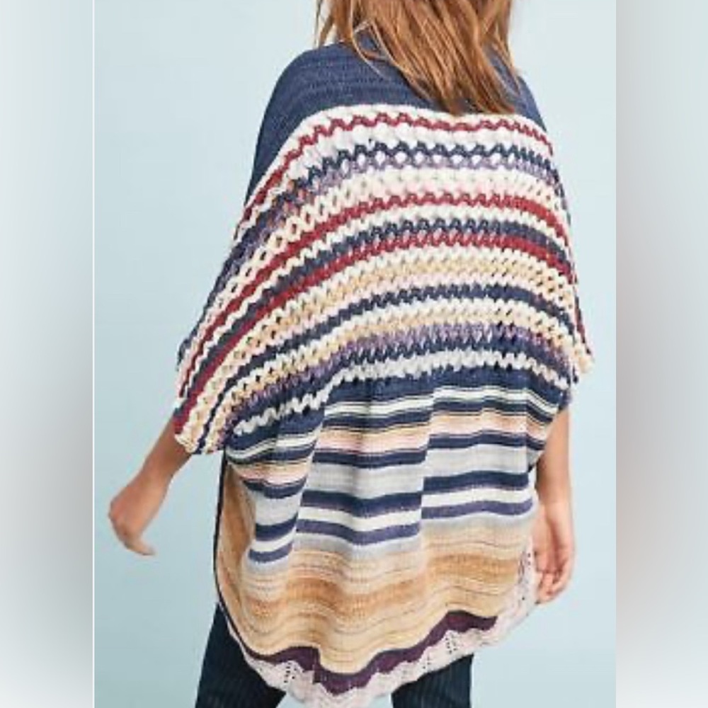Anthropologie MOTH Crochet Kearney Cardigan size Large